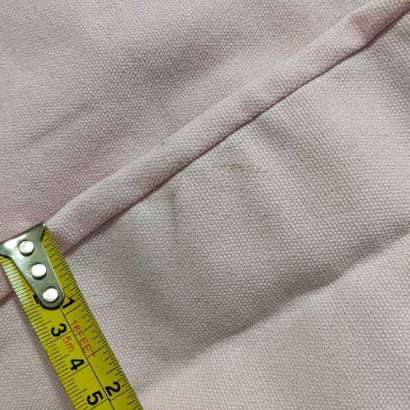 Victoria’s Secret Pink Canvas Tote Beach Bag Medium with Labeled Outer Pockets - Picture 10 of 12